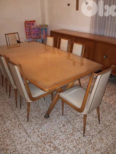 طاولة صفرة خشب زين