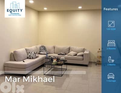 120 SQM Apartment For Rent In Achrafieh Mar Mikhaelشقة للإيجار#AA11324