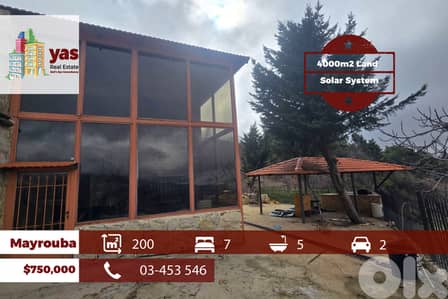Mayrouba 200m2 | 4000m2 Land | Mountain View | Villa | Luxury | DA