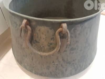 Large Handmade Aleppian Copper Cauldron – Solid Copper