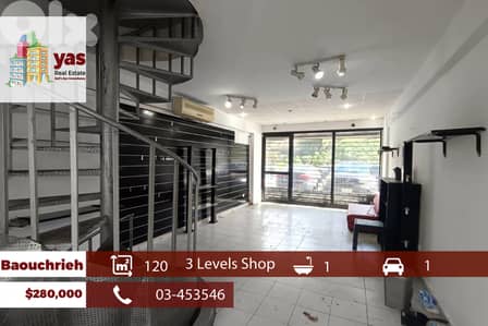 Baouchrieh 120m2 | Shop | 3 floors | Rent | Perfect Investment | AA