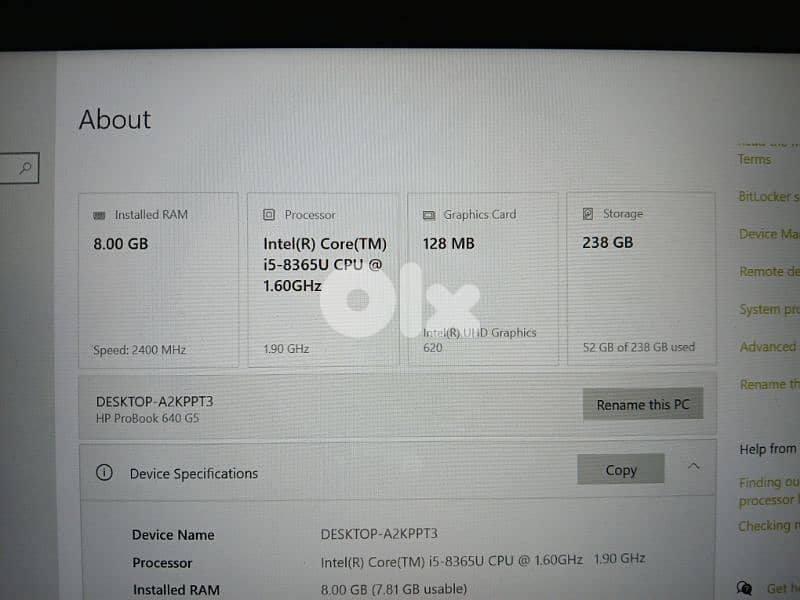 Hp probook 640 g5 laptop 5