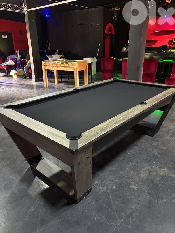 Pool table 8 FT Modern Black cloth 5