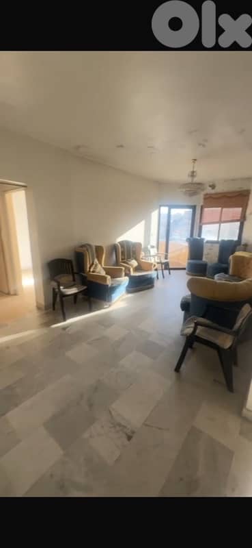 100m 2Bedroom first floor Upper Aley BBAC bank Maroun Abboud school