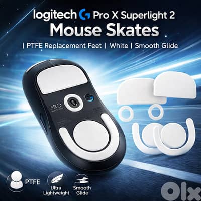 Logitech G Pro X Superlight 2 Mouse Skates | PTFE Replacement Feet