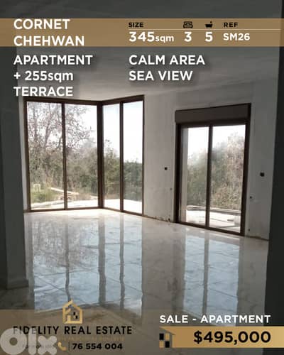 Apartment for sale in Cornet Chehwan SM26 شقة للبيع في قرنة شهوان