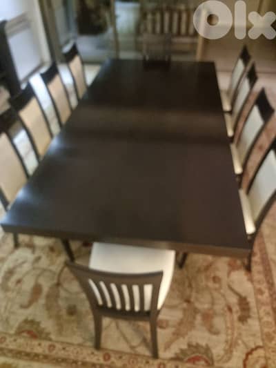 Dining table and chairs