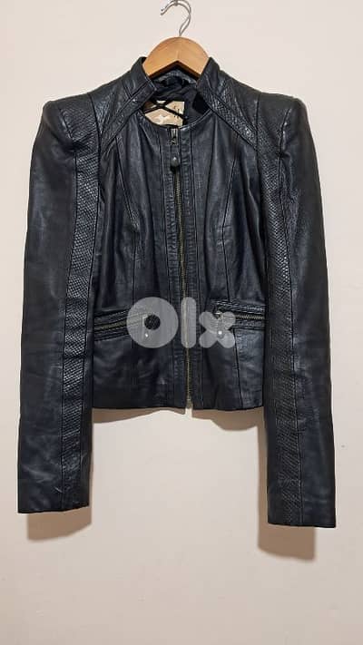 Genuine leather jacket for women