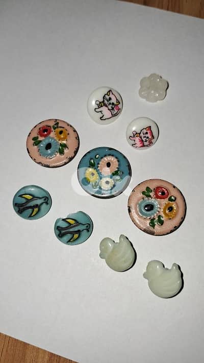 Old buttons 1950 - 1970