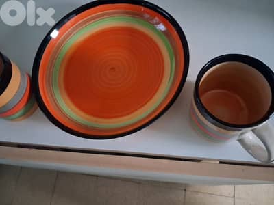 mugs and plates