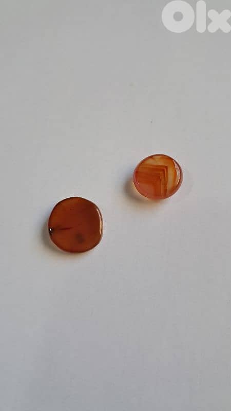 Carnelian bezels x2 1