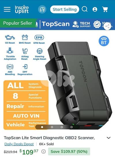 topdon topscan car and motorcycle scanner
