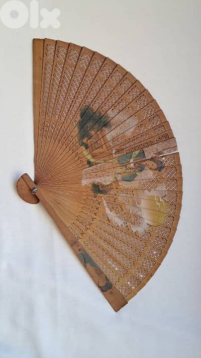 Chinese wooden fan