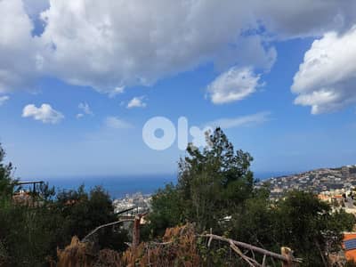 Land for sale in kfarehbab , with open sea view