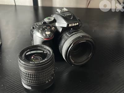 Nikon D5300 with 2 lenses