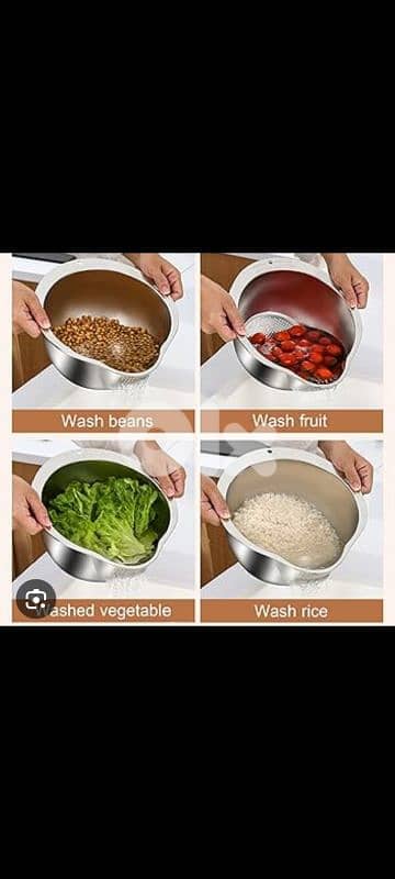 2in1 bowl and strainer