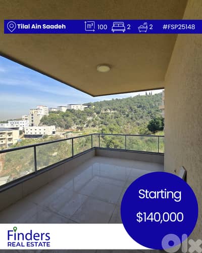 Apartment for sale in Tilal Ain Saadeh! شقة للبيع في تلال عين سعادة!