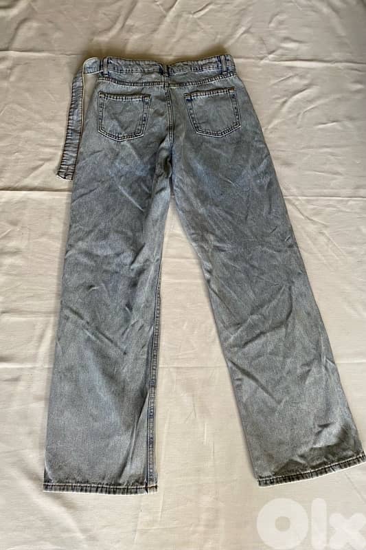 high waisted denim pants 1