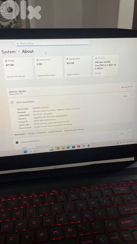 GAMING MSI LAPTOOP 2