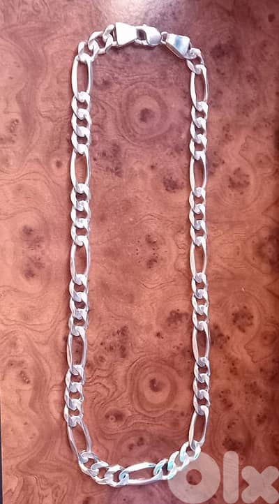 جنزير فضة تصميم "فيجارو"