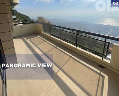 3 balconies/Full sea view/Harissa/Daroun/درعون حريصا ! REF#GZ133049 !