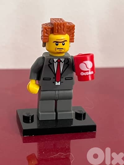 lego mini figure from Lego movie president business