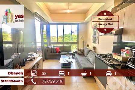 Dbayeh/Waterfront 58m2 | Furnished | Rent | Luxury | Greenery | MJ