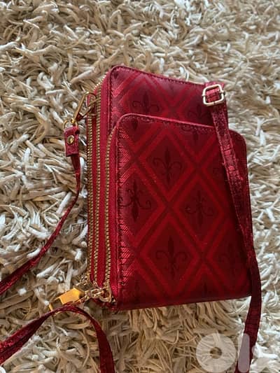 Elegant burgandy cross bag high quality