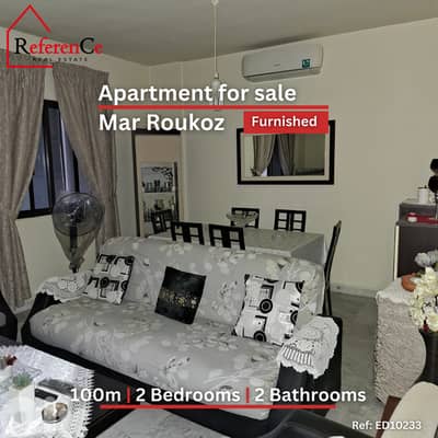 Furnished Apartment in Mar Roukoz for sale شقة مفروشة في مار روكز