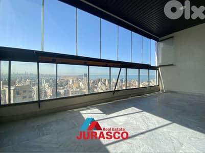 apartment in zalka 196m with sea view / شقة للبيع ١٩٦ متر مطلة بحر