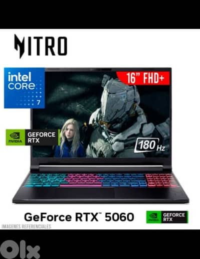 BRAND NEW SEALED ACER NITRO V16 CORE 7 240H WITH RTX 5060/ 180HZ 2K
