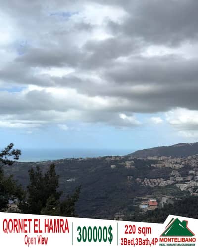 220 sqm Apartment For Sale in Qornet El Hamra قرنة الحمراء +Open View