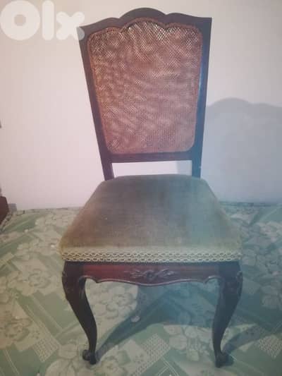 Wooden chairs living room