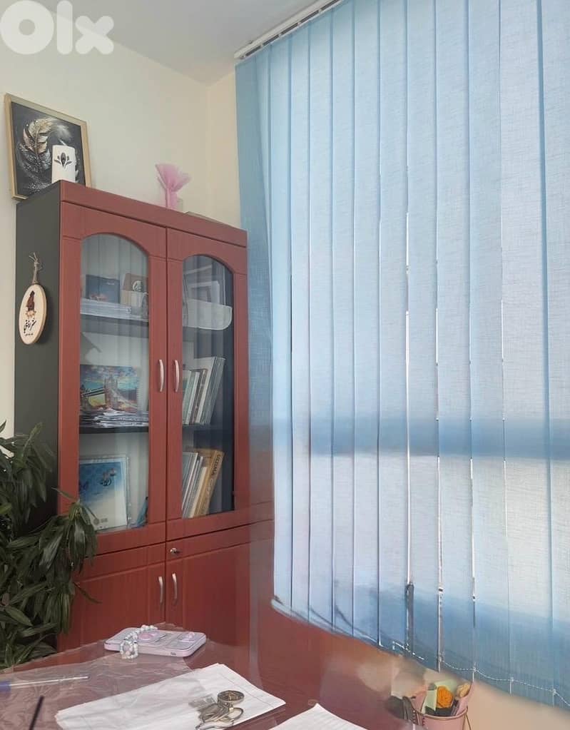 Office Furniture Set - Desk, Leather Sofas & Storage Cabinet. 3