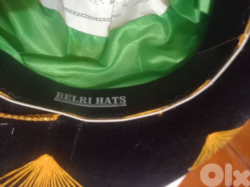 Original Sombrero Mariachi Hat made in Mexico in black and Gold Colour 6