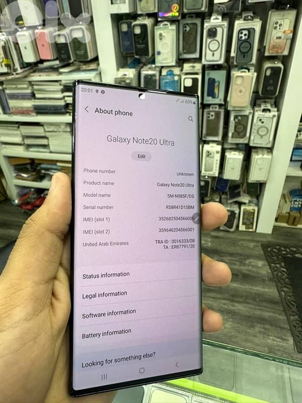 note 20 ultra 2 sim like new 256g 2