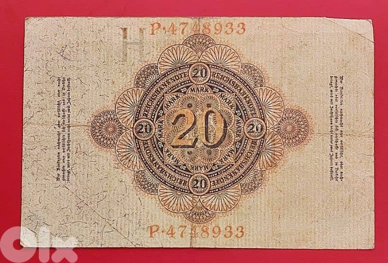 Germany Berlin 1914 WWI 20 Mark 1