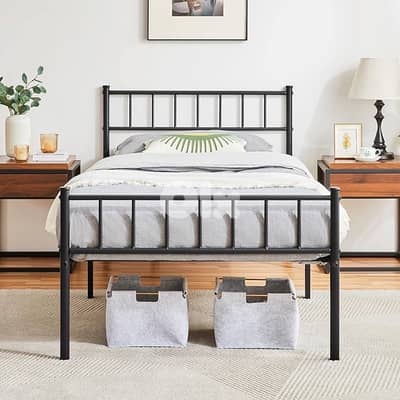 Yaheetech 3ft Single Metal Bed