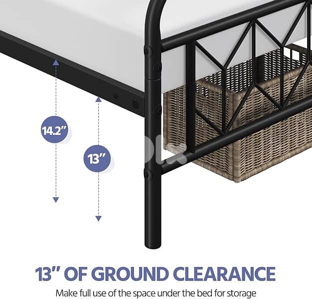 Bed Frames Metal Platform Bed 4