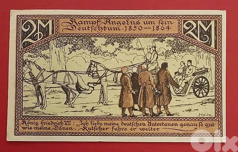Germany Sőrup 1920 2 Mark old vantage emergency banknote 1