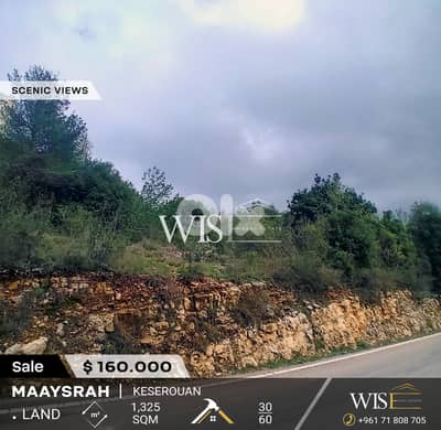 Prime 1,325 SQM Land for SALE in Maaysra!