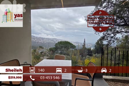 Sheileh 140m2 | 120m2 Terrace | Semi Furnished | Luxiry |Open View |TO
