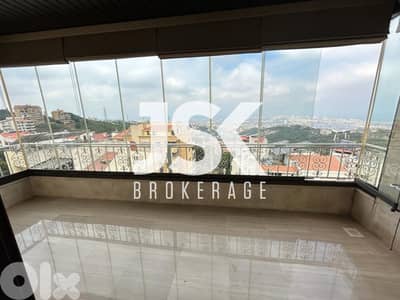 L13076 - Semi-Furnished Apartment With View for Rent In Ain Saadeh