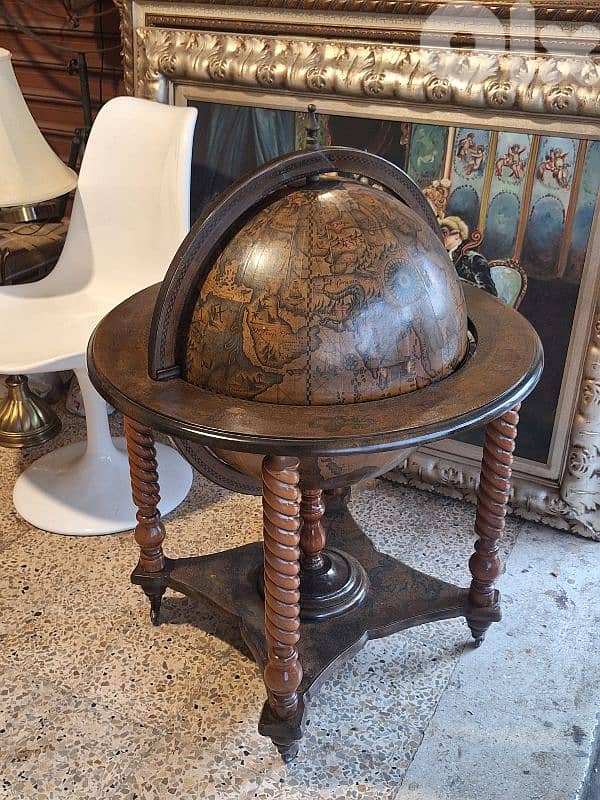 antique italian dome bar trolley 1