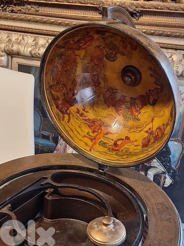 antique italian dome bar trolley 3