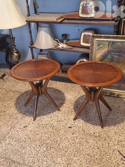 pair of vintage 1950 coffee tables