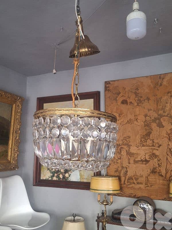 small czech original crystal chandelier 2