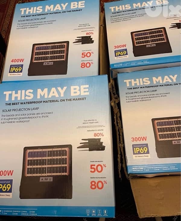 Bifacial Solar Light 300W and 400W Motion Sensor and remote 4