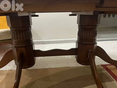 طاولة سفرة خشب زان