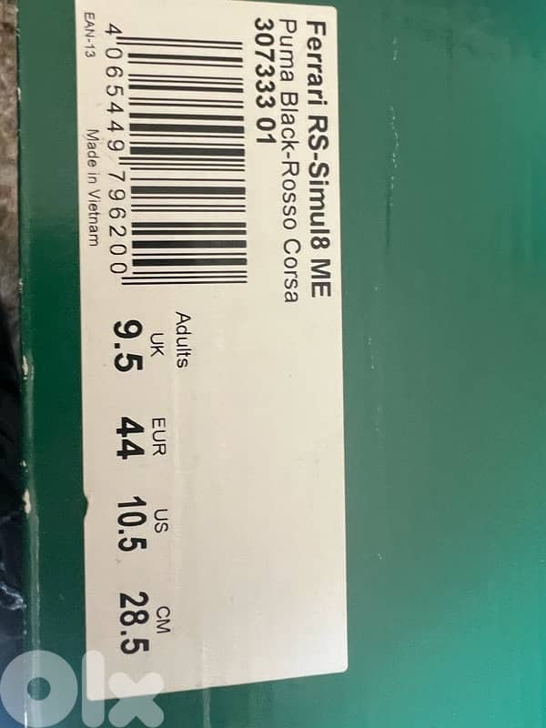 Puma RSFerrari used twice size 44 6